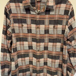 Plaid Men's Carbon2Cobalt Flannel Shirt - Black, Brown, Gray